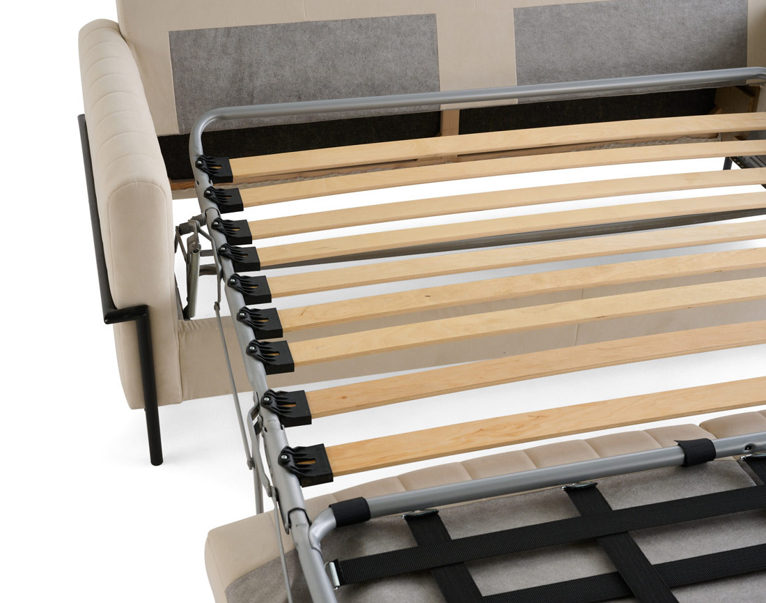 Canapé 3 places convertible couchage quotidien, matelas inclus Ercolano