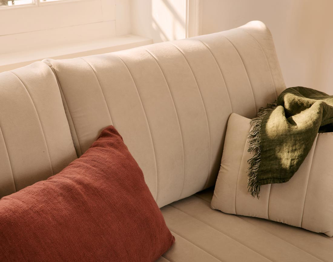 Canapé 3 places convertible couchage quotidien, matelas inclus Ercolano