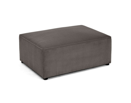 Pouf en velours texturé Topaze