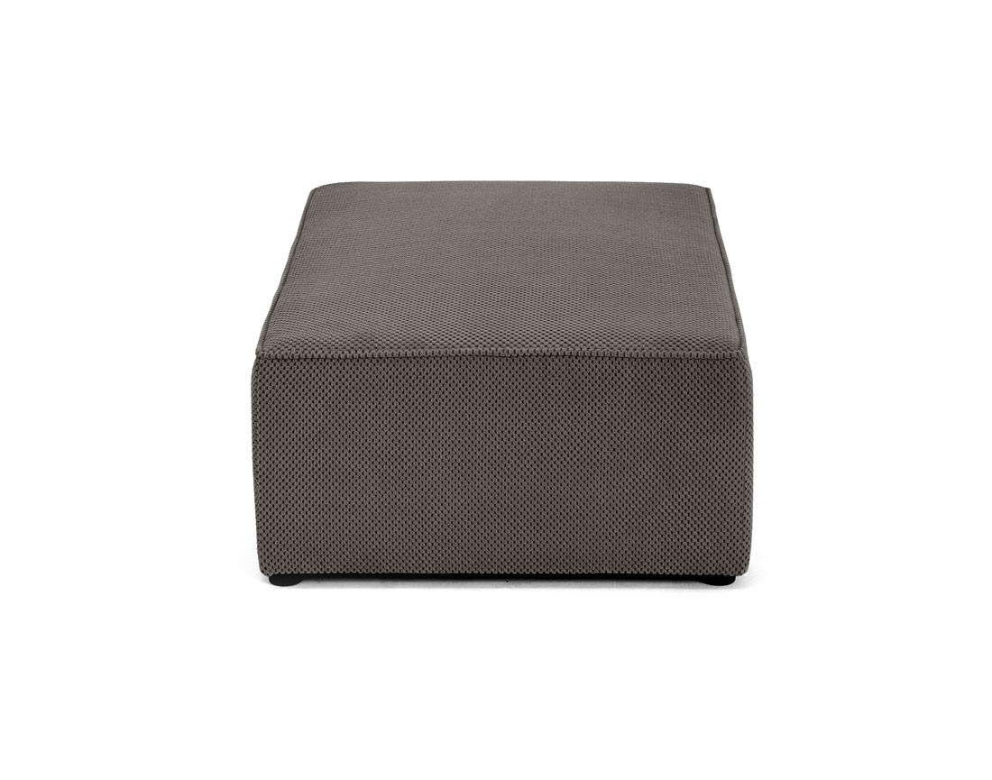 Pouf en velours texturé Topaze