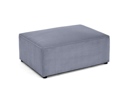 Pouf en velours texturé Topaze