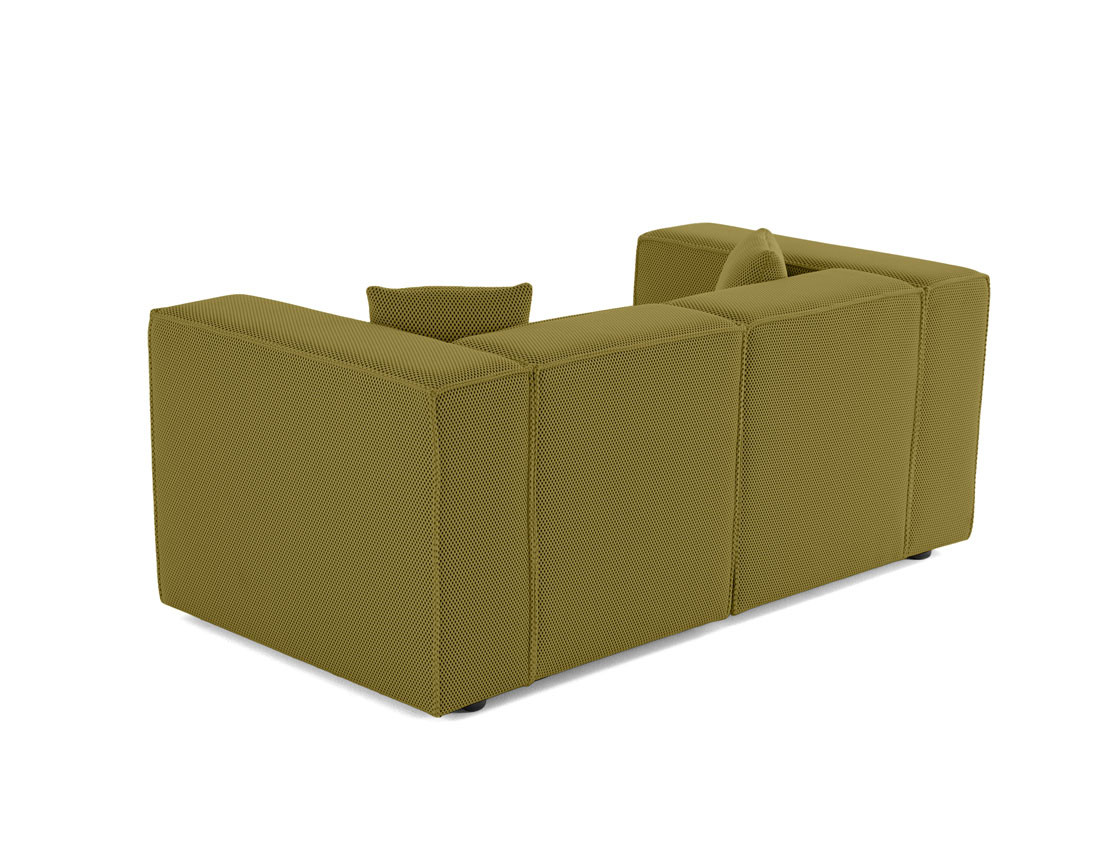 Canapé modulable 2 places en tissu mailles 3D Arty