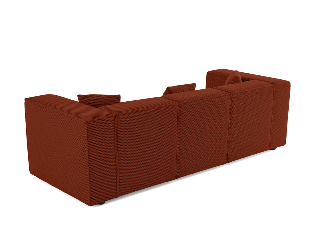 Canapé modulable 3 places en tissu mailles 3D Arty