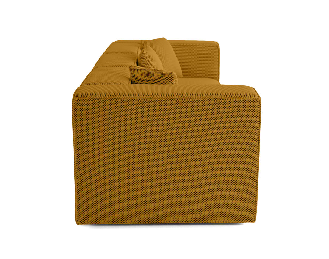 Canapé modulable 3 places en tissu mailles 3D Arty