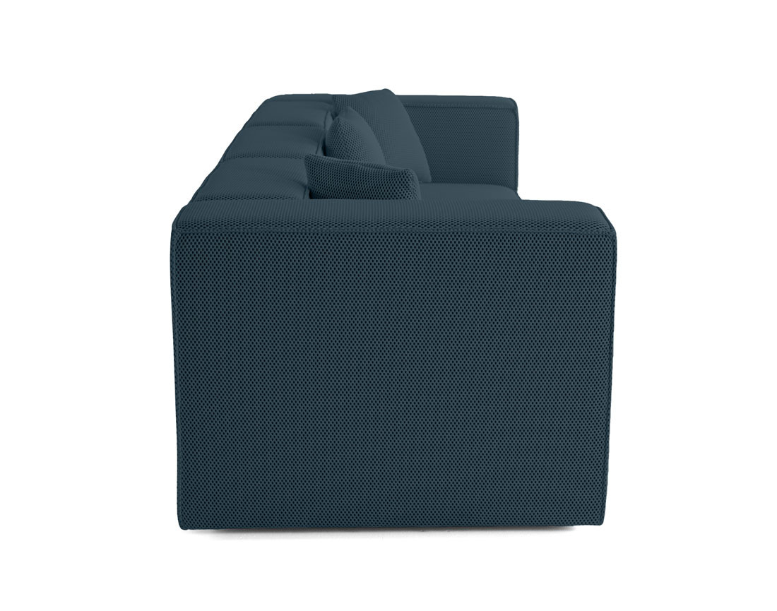 Canapé modulable 3 places en tissu mailles 3D Arty