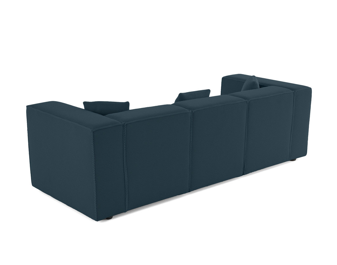 Canapé modulable 3 places en tissu mailles 3D Arty