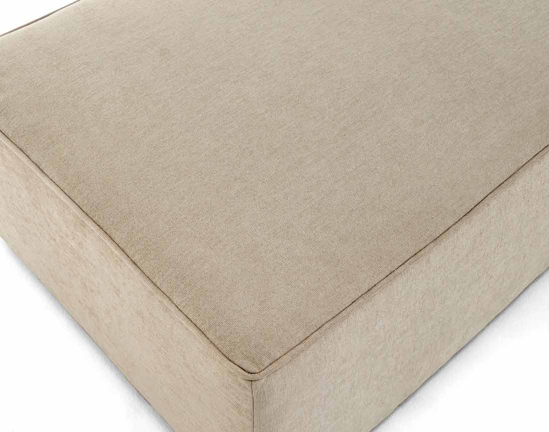 Pouf en tissu Topaze