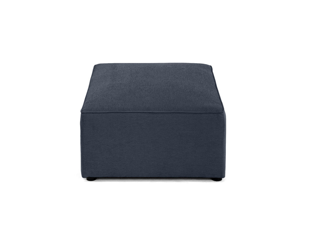 Pouf en tissu Topaze