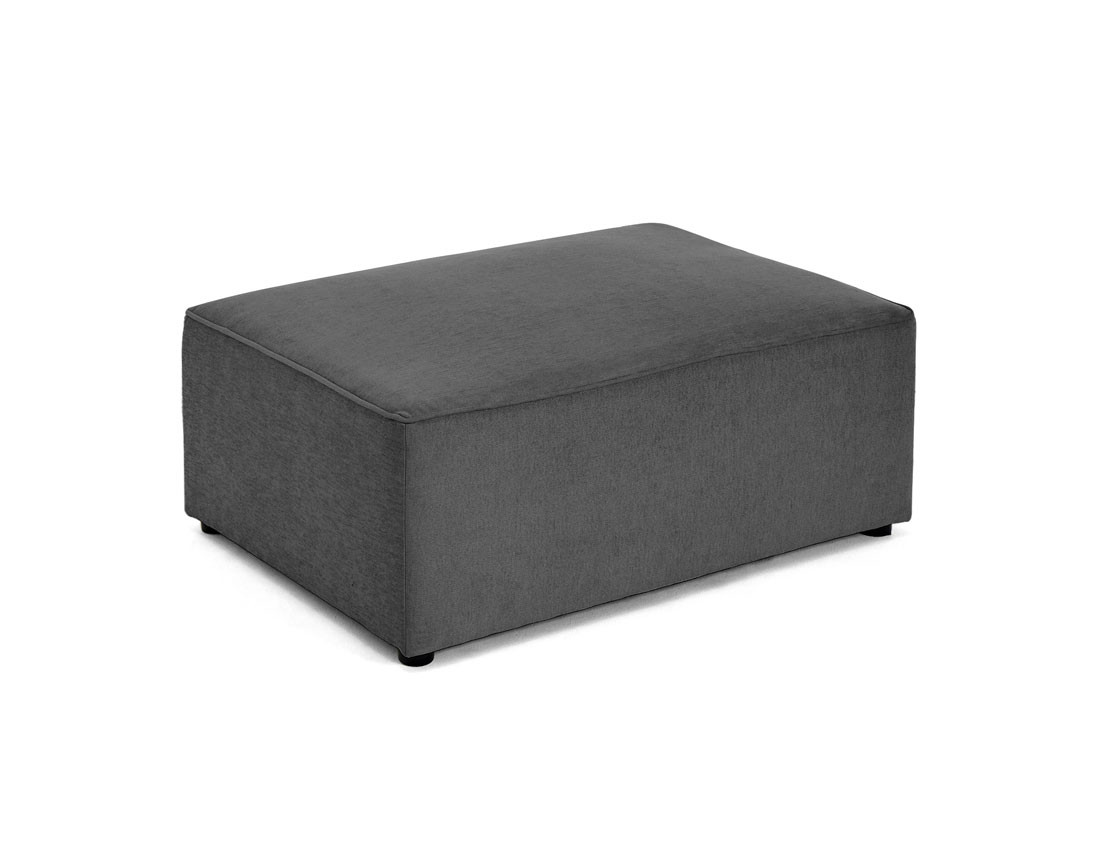Pouf en tissu Topaze
