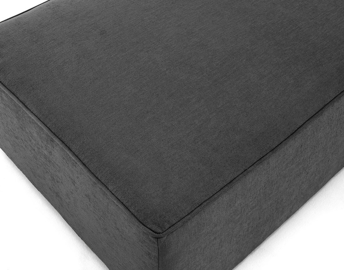 Pouf en tissu Topaze