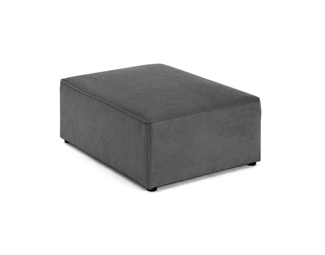 Pouf en tissu Topaze
