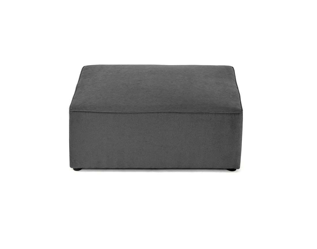 Pouf en tissu Topaze