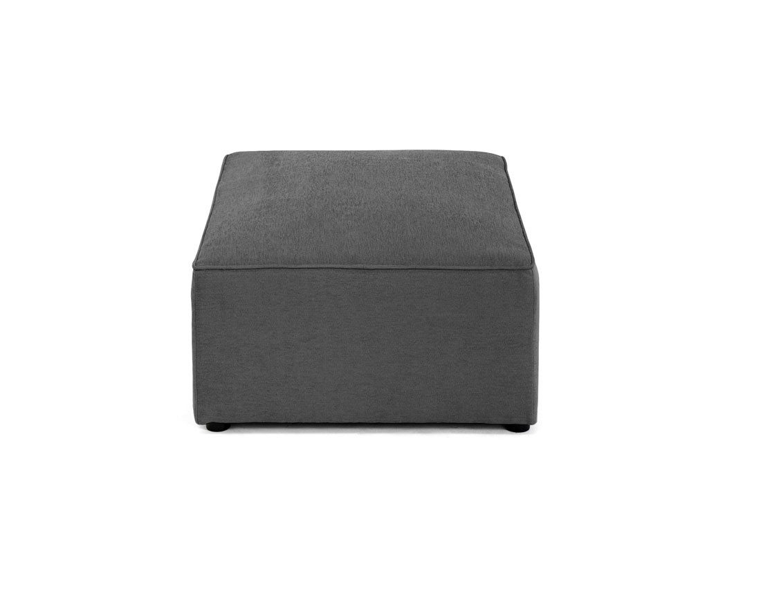 Pouf en tissu Topaze