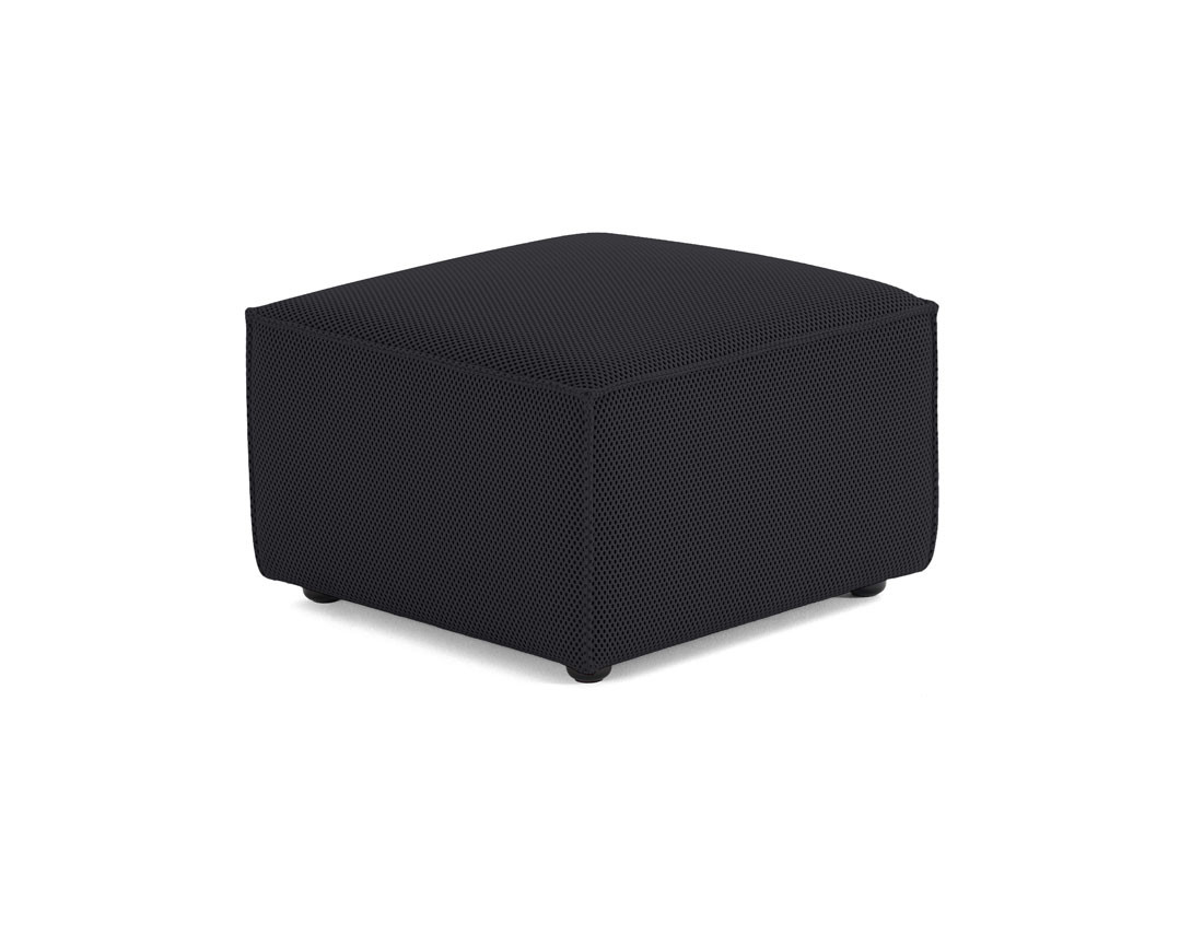 Pouf d'appoint en tissu mailles 3D Arty