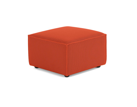 Pouf d'appoint en tissu mailles 3D Arty