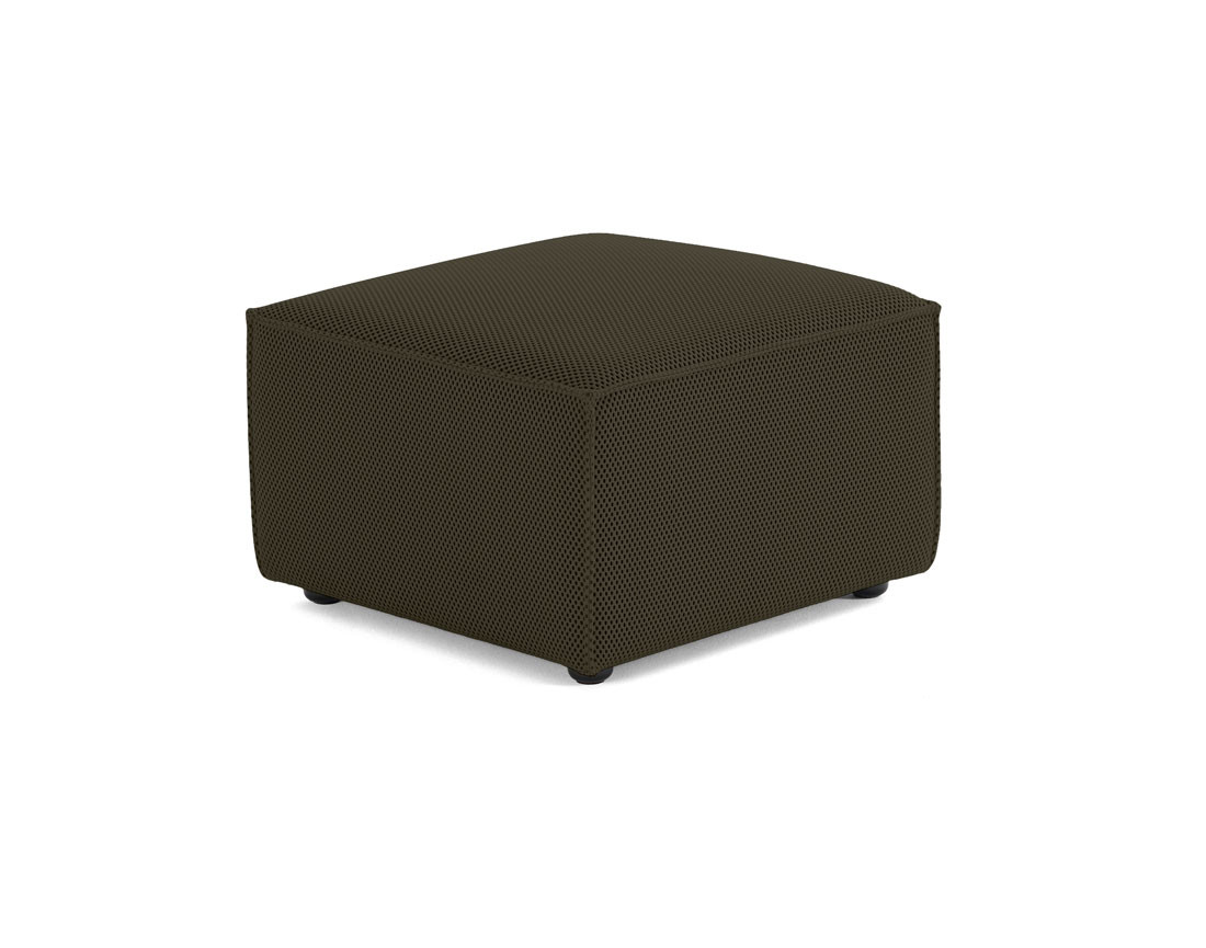 Pouf d'appoint en tissu mailles 3D Arty