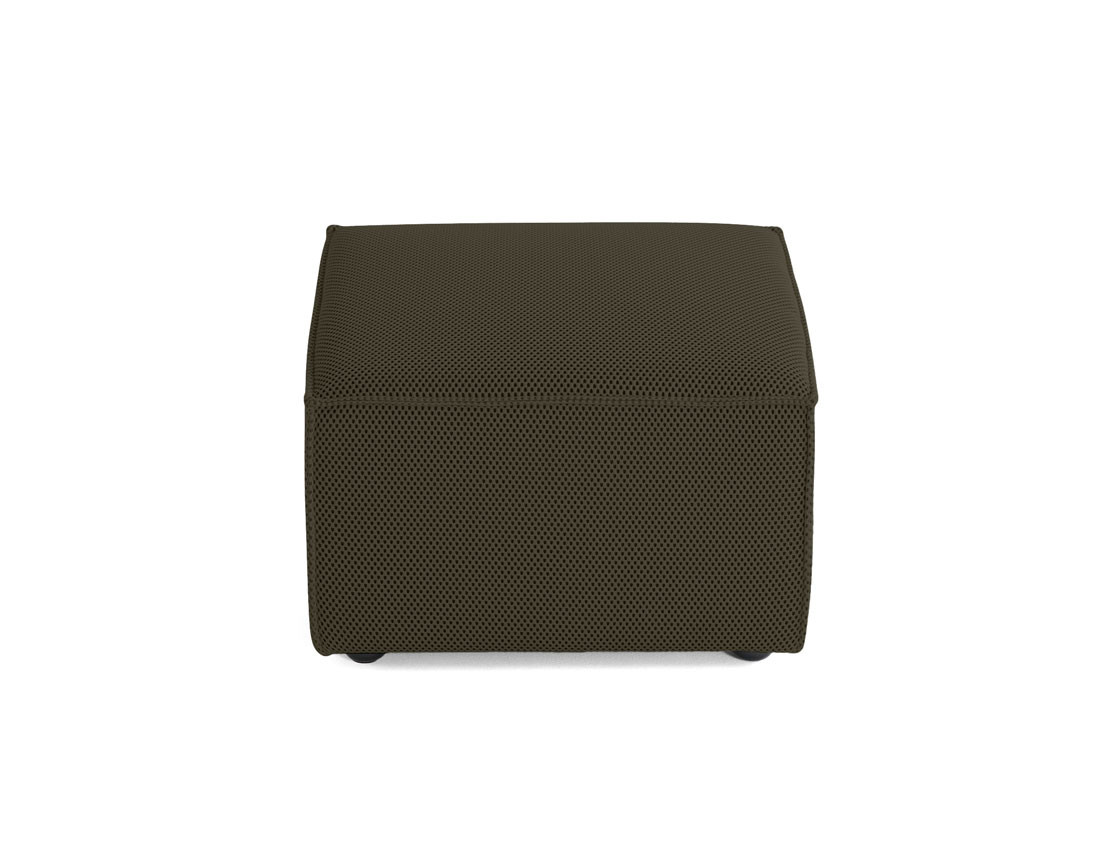 Pouf d'appoint en tissu mailles 3D Arty