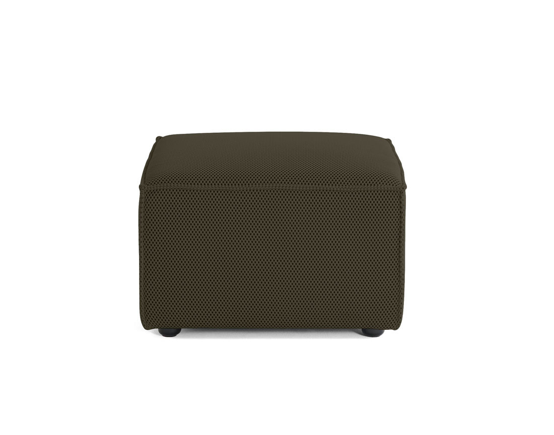 Pouf d'appoint en tissu mailles 3D Arty
