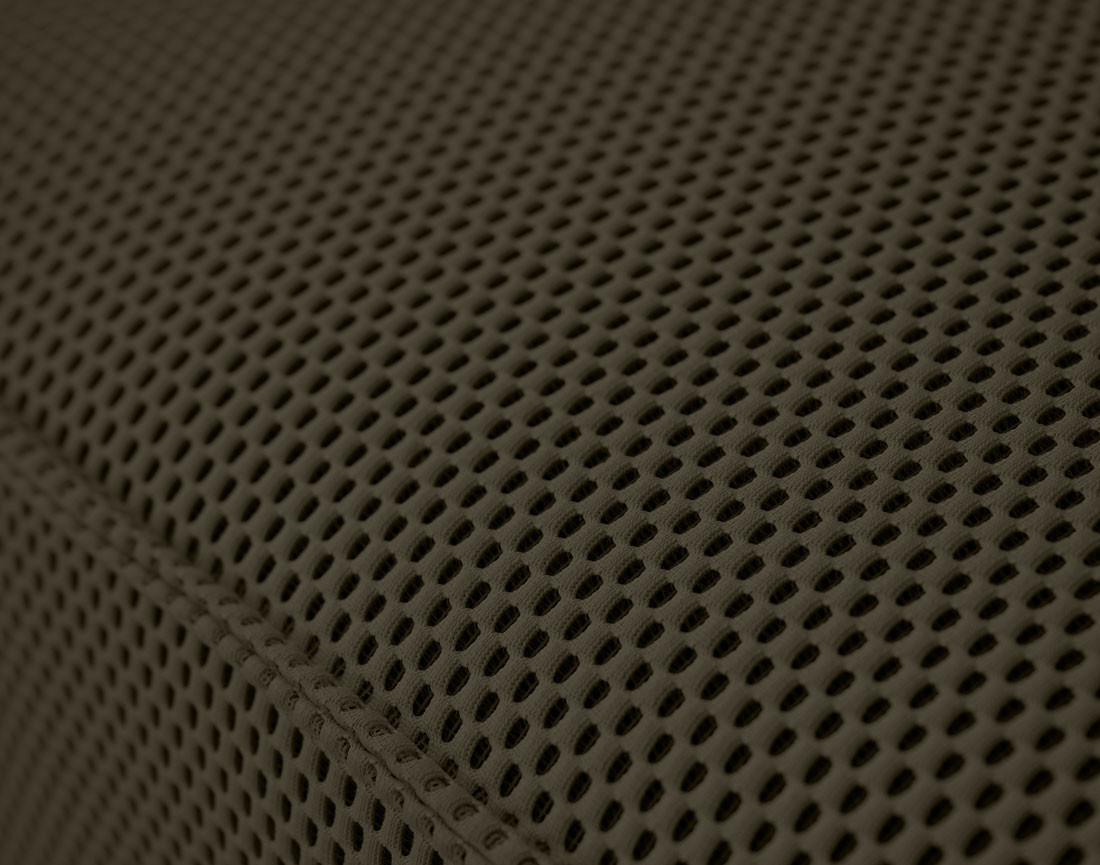 Pouf d'appoint en tissu mailles 3D Arty