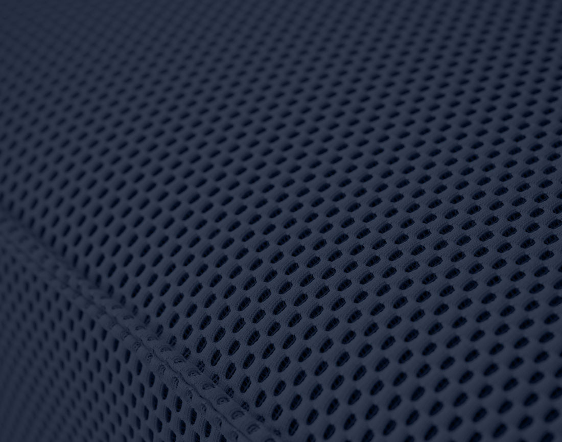 Pouf d'appoint en tissu mailles 3D Arty