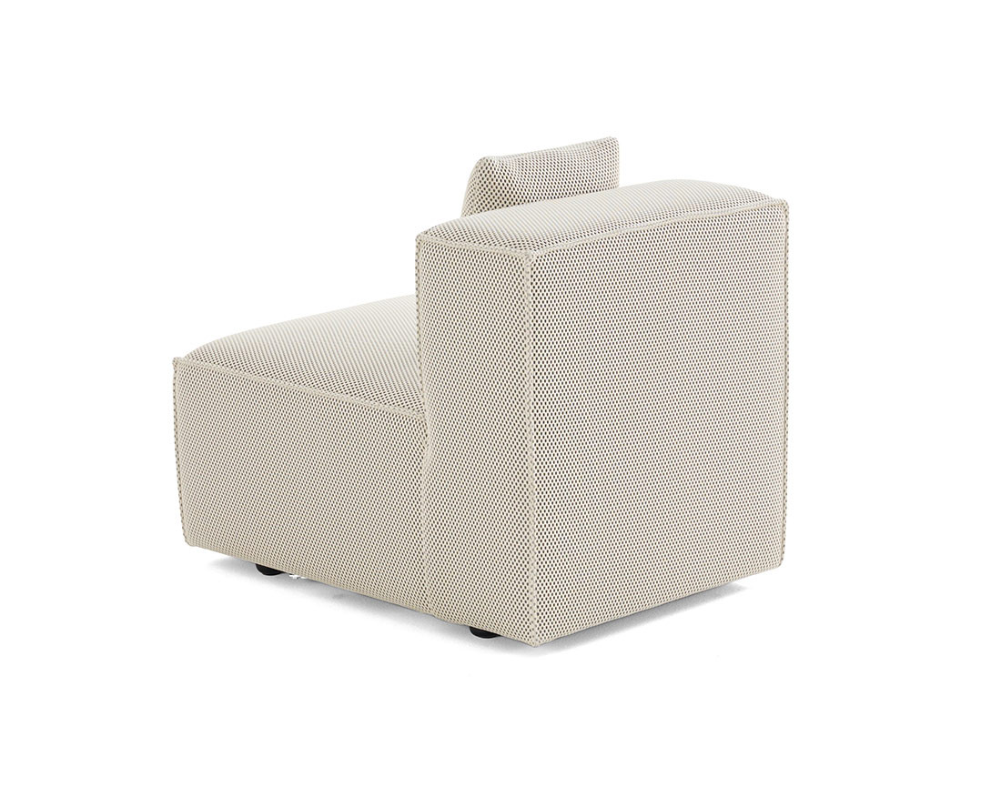 Module d'assise sans accoudoirs  en tissu mailles 3D Arty