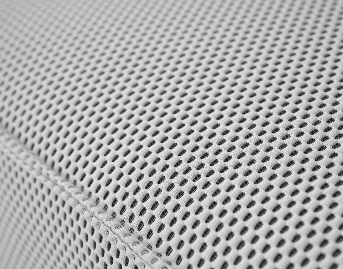 Module d'assise sans accoudoirs  en tissu mailles 3D Arty