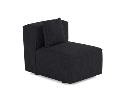 Module d'assise sans accoudoirs  en tissu mailles 3D Arty