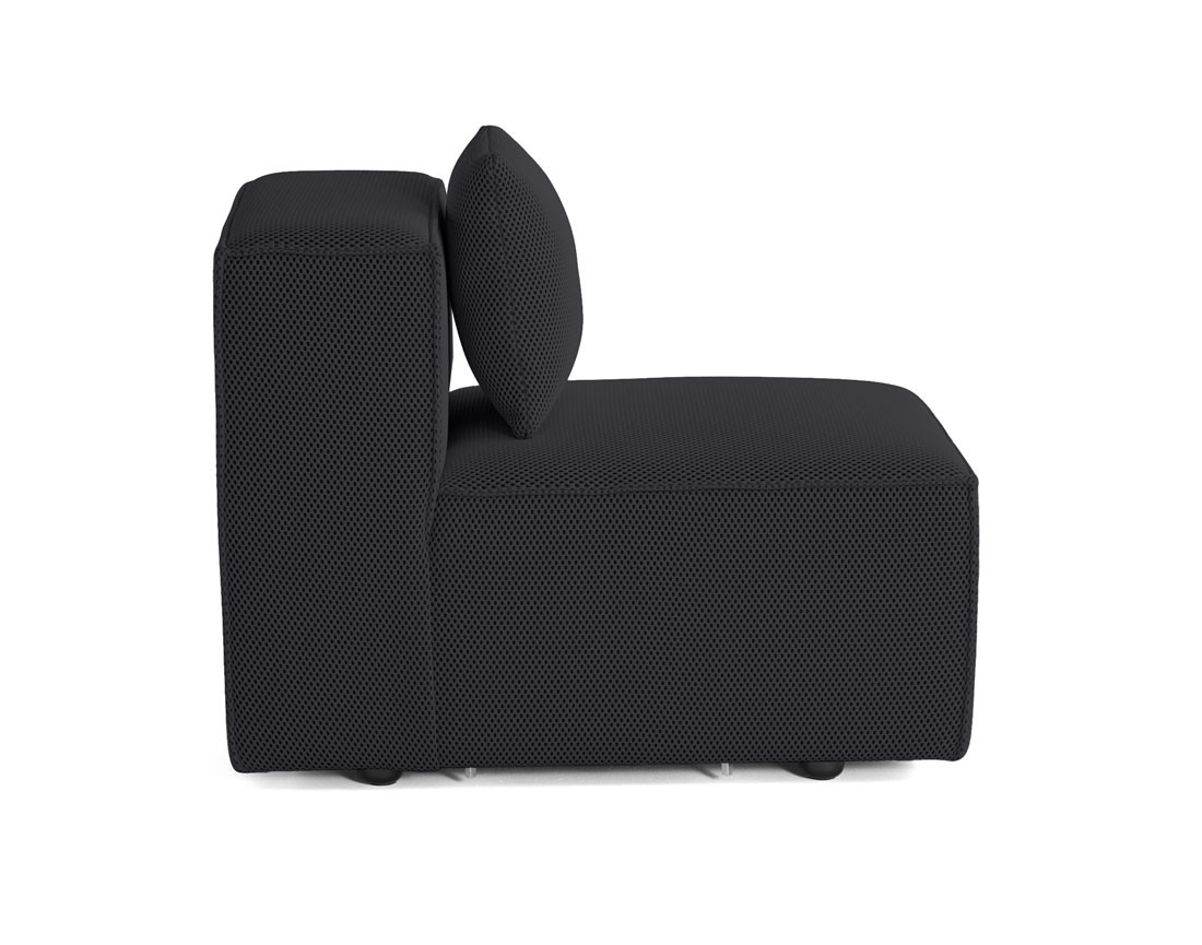 Module d'assise sans accoudoirs  en tissu mailles 3D Arty