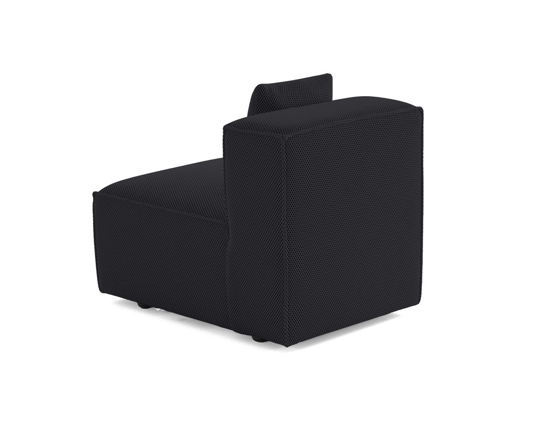Module d'assise sans accoudoirs  en tissu mailles 3D Arty