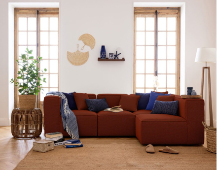 Module d'assise sans accoudoirs  en tissu mailles 3D Arty