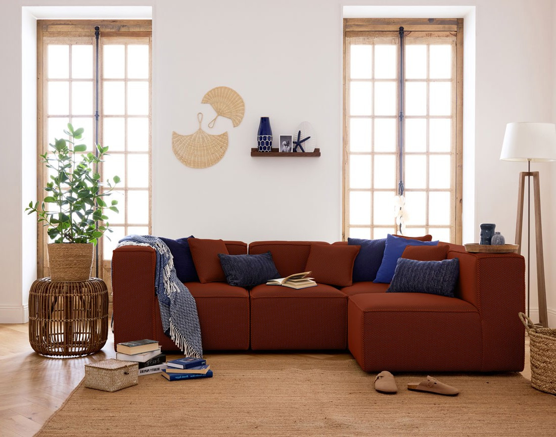 Module d'assise sans accoudoirs  en tissu mailles 3D Arty