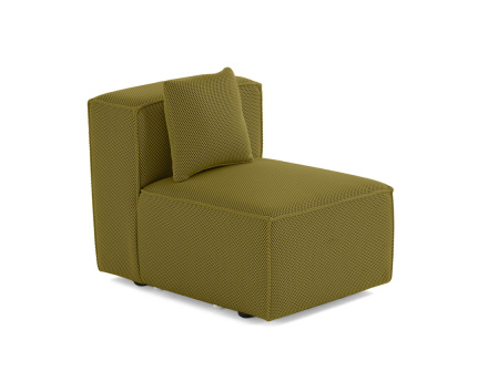 Module d'assise sans accoudoirs  en tissu mailles 3D Arty