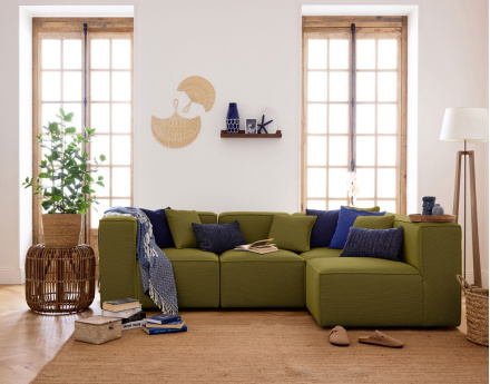 Module d'assise sans accoudoirs  en tissu mailles 3D Arty