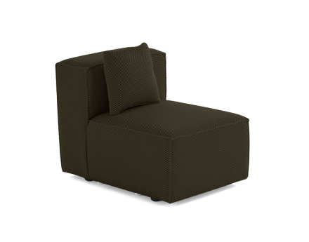 Module d'assise sans accoudoirs  en tissu mailles 3D Arty