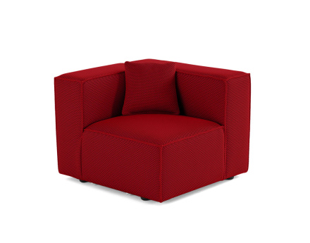 Module d'assise droit en tissu mailles 3D Arty