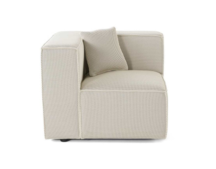 Module d'assise gauche en tissu mailles 3D Arty
