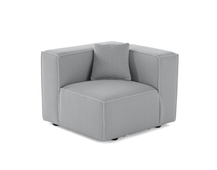 Module d'assise gauche en tissu mailles 3D Arty
