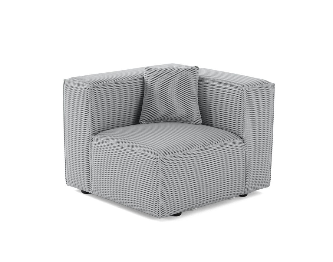 Module d'assise gauche en tissu mailles 3D Arty