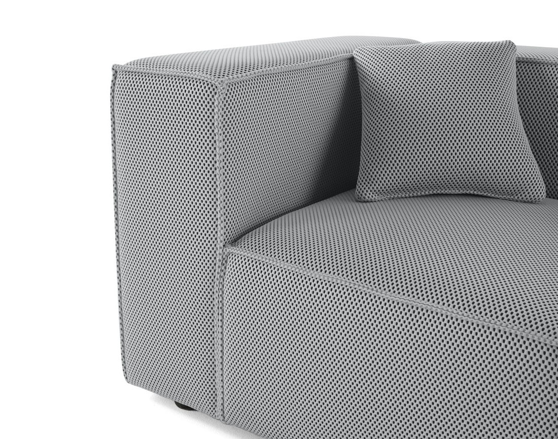 Module d'assise gauche en tissu mailles 3D Arty