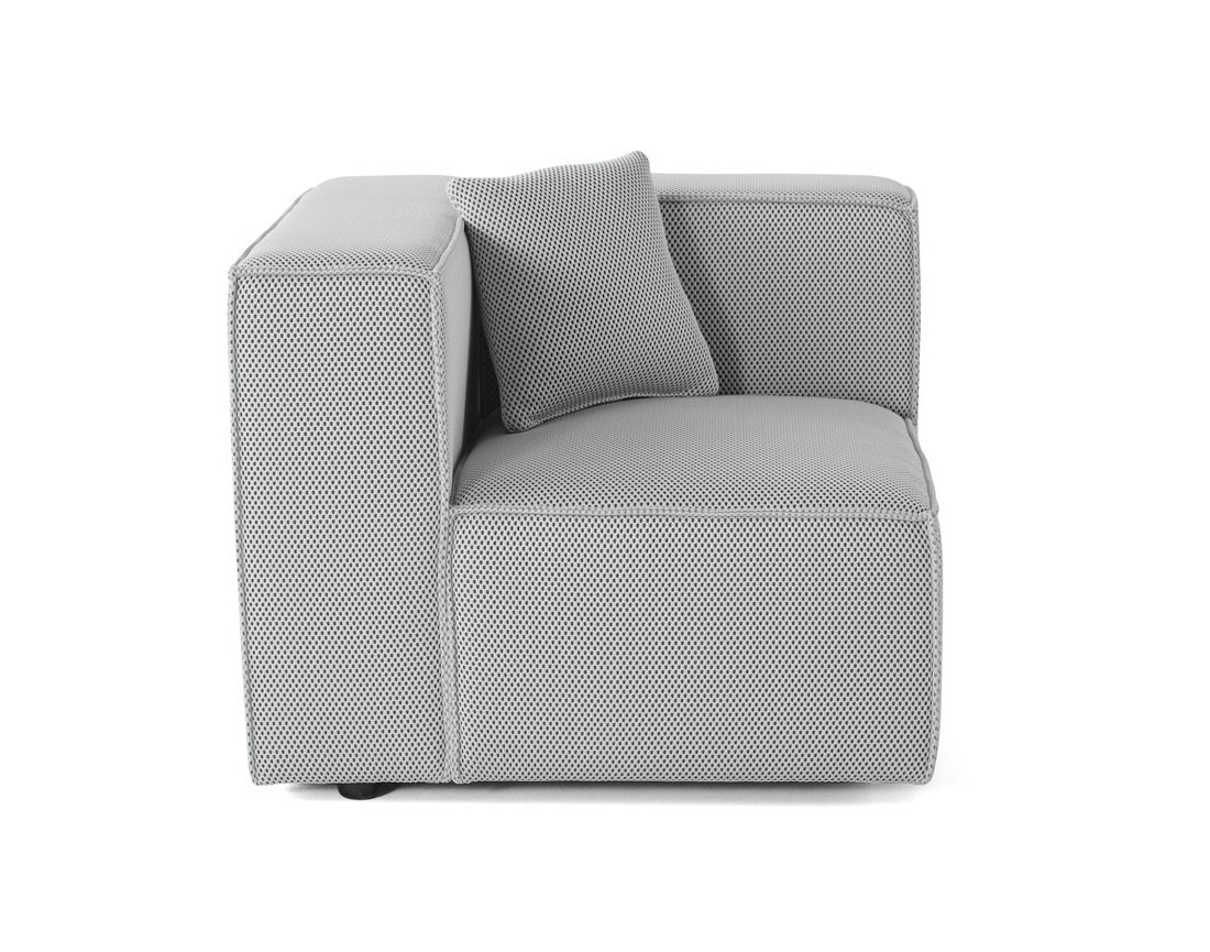 Module d'assise gauche en tissu mailles 3D Arty