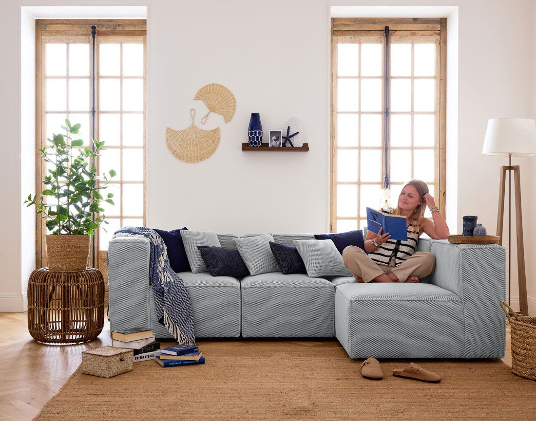 Module d'assise gauche en tissu mailles 3D Arty