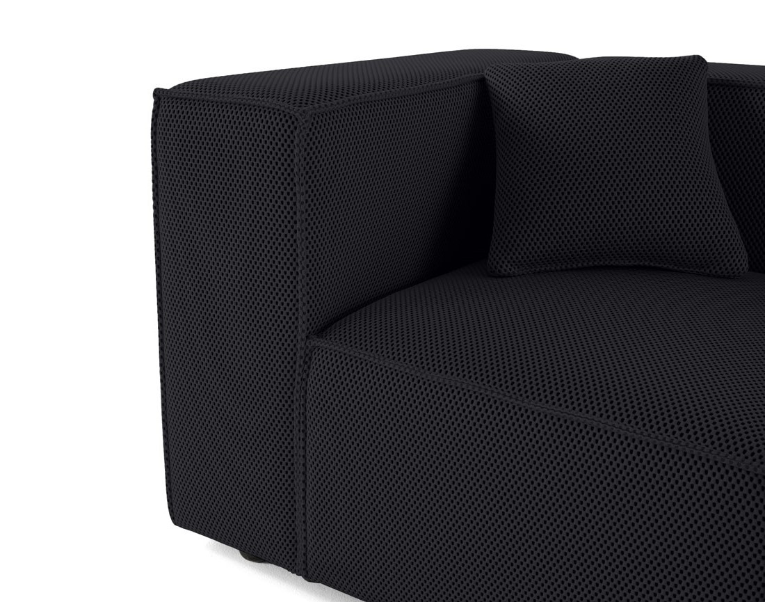 Module d'assise gauche en tissu mailles 3D Arty