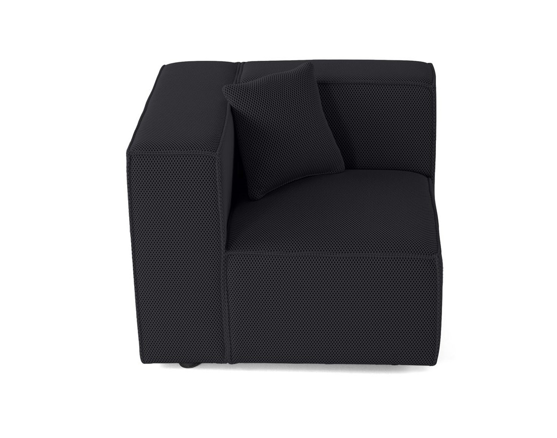 Module d'assise gauche en tissu mailles 3D Arty