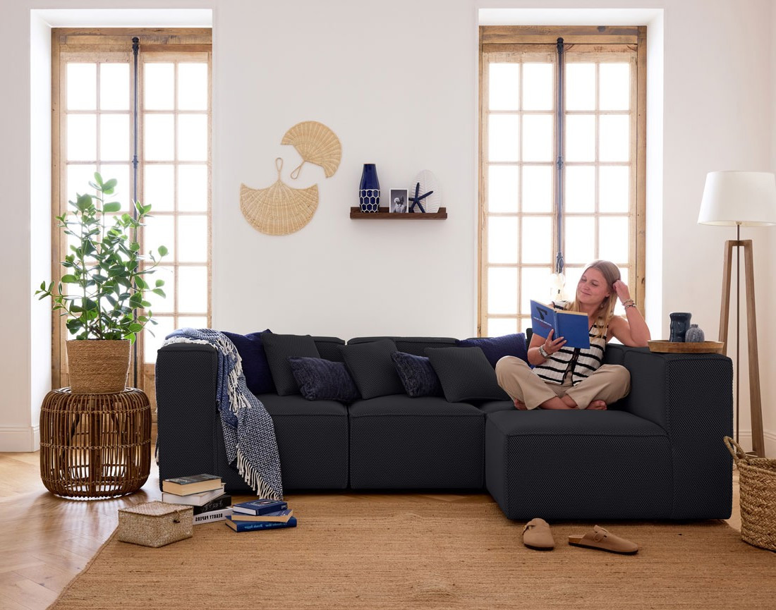 Module d'assise gauche en tissu mailles 3D Arty