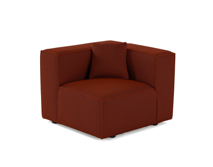 Module d'assise gauche en tissu mailles 3D Arty