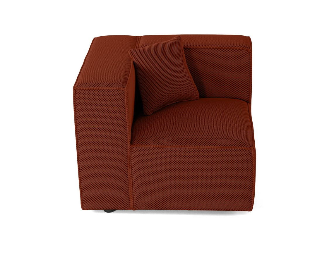 Module d'assise gauche en tissu mailles 3D Arty