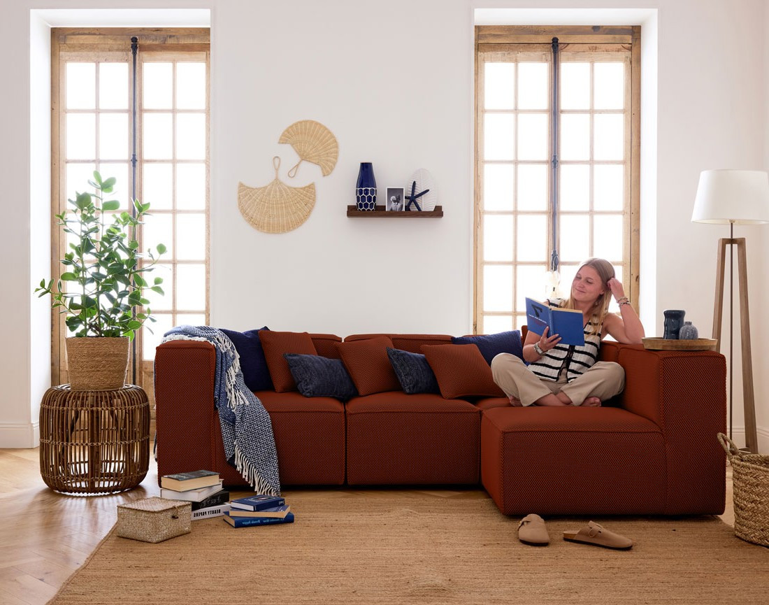 Module d'assise gauche en tissu mailles 3D Arty