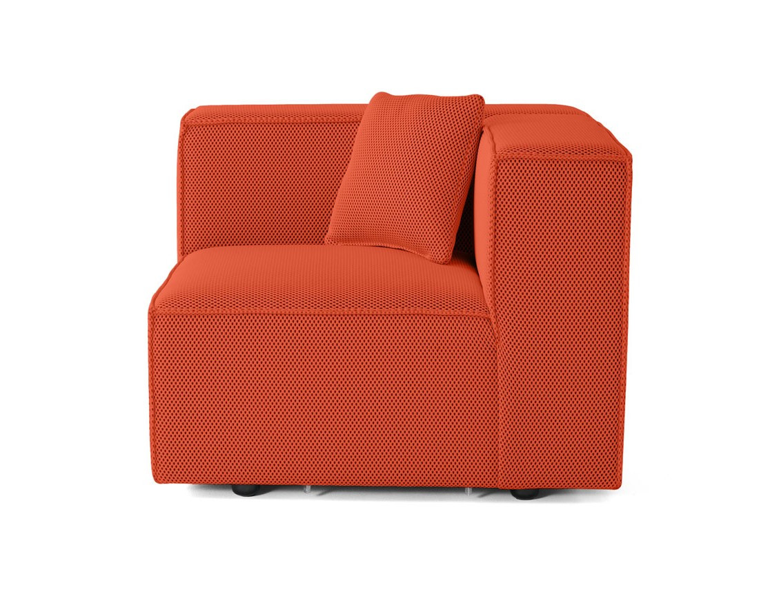 Module d'assise gauche en tissu mailles 3D Arty