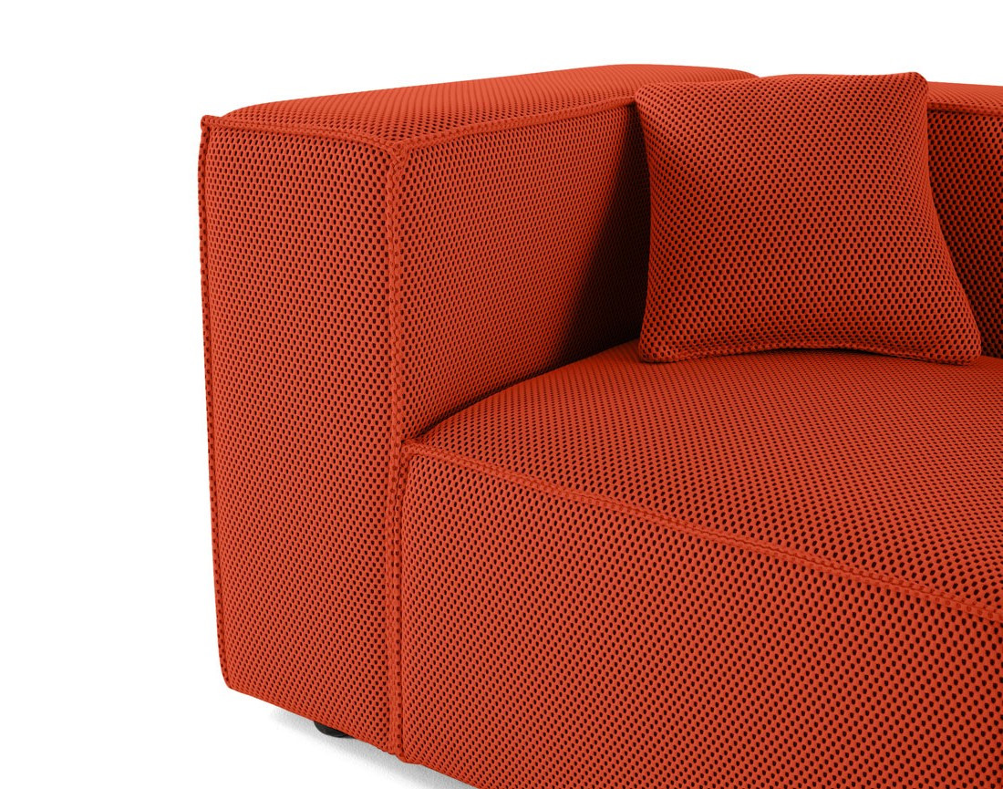 Module d'assise gauche en tissu mailles 3D Arty