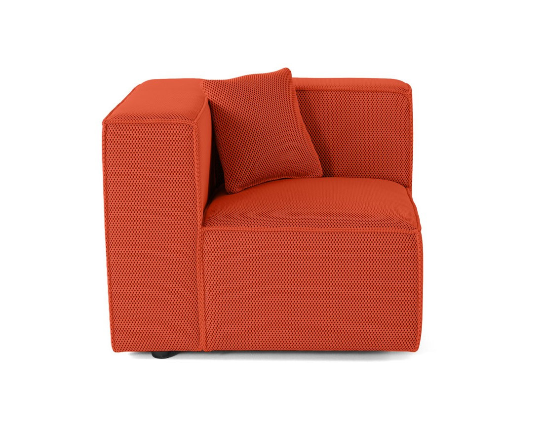 Module d'assise gauche en tissu mailles 3D Arty